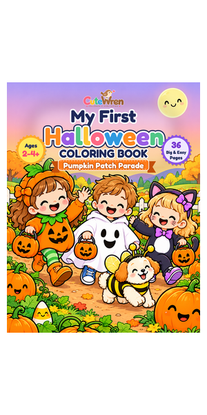 My First Halloween Coloring Book: Pumpkin Patch Parade cover